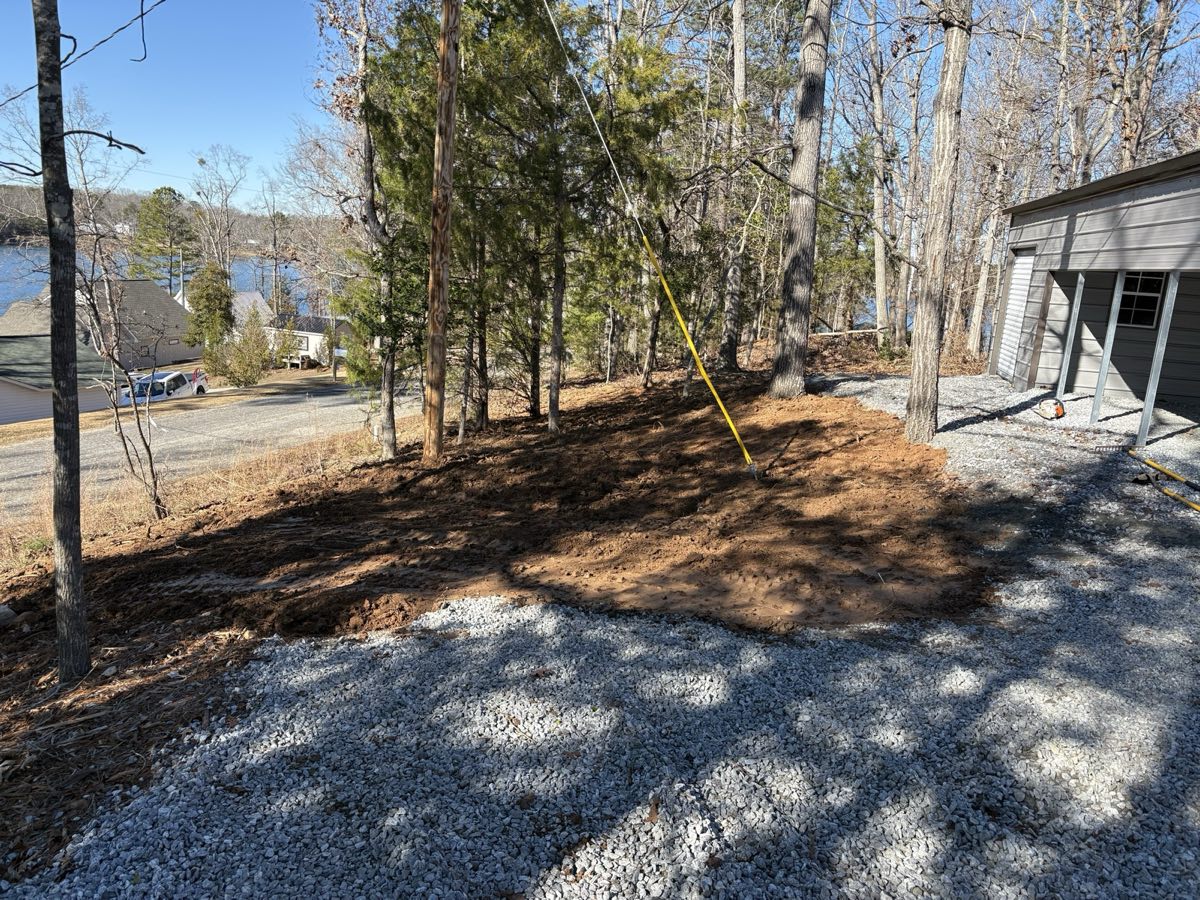 Lakefront lot cleared and graded on Lake Keowee, SC